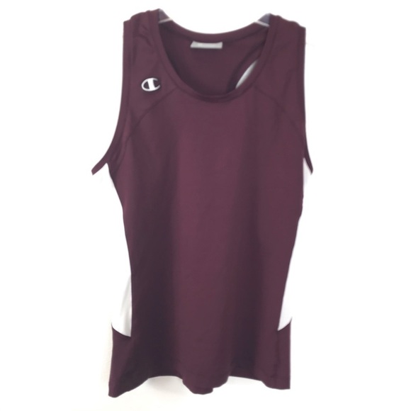NWOT Champion Double Dry Racer Back Tank Top Men's M Burgundy - Picture 1 of 8